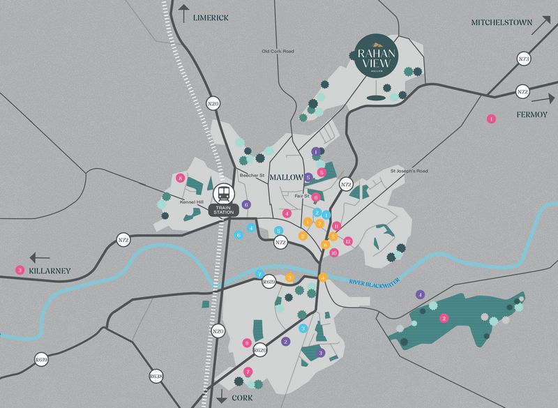 Mallow Map Rahan View, Mallow, Co. Cork | New Homes | Superb Range of Modern A ...